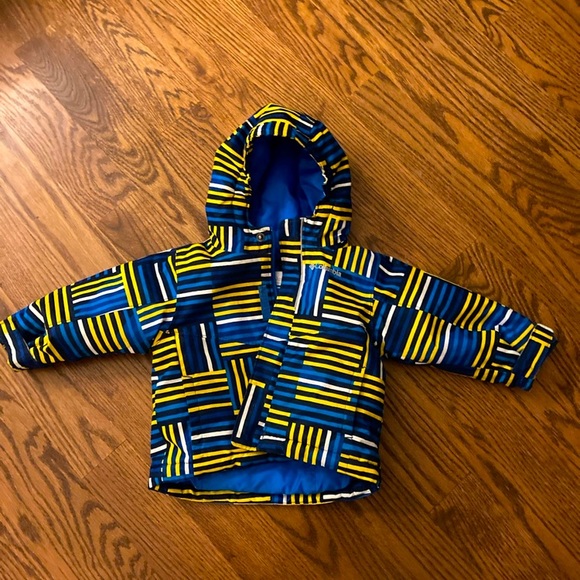 Columbia Kids Puffer Jacket - Blue and Yellow - Picture 1 of 3